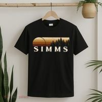 Simms Tx Vintage Evergreen Sunset Eighties Retro T-Shirt thumb 2