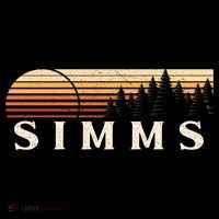 Simms Tx Vintage Evergreen Sunset Eighties Retro T-Shirt thumb 7