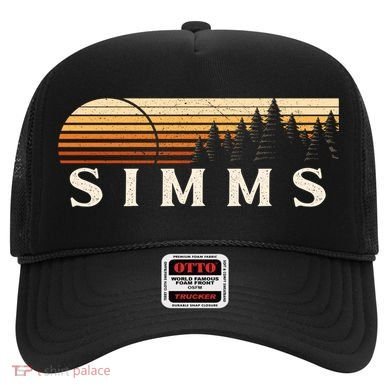 Simms Tx Vintage Evergreen Sunset Eighties Retro Hat