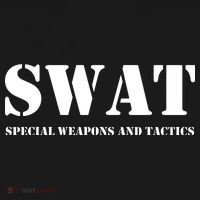 Swat Team Vintage Police Uniform T-Shirt thumb 7