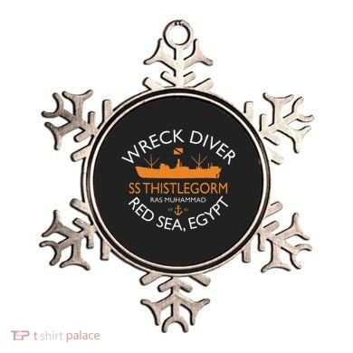 Ss Thistlegorm Wreck Diver Red Sea Egypt Ornament