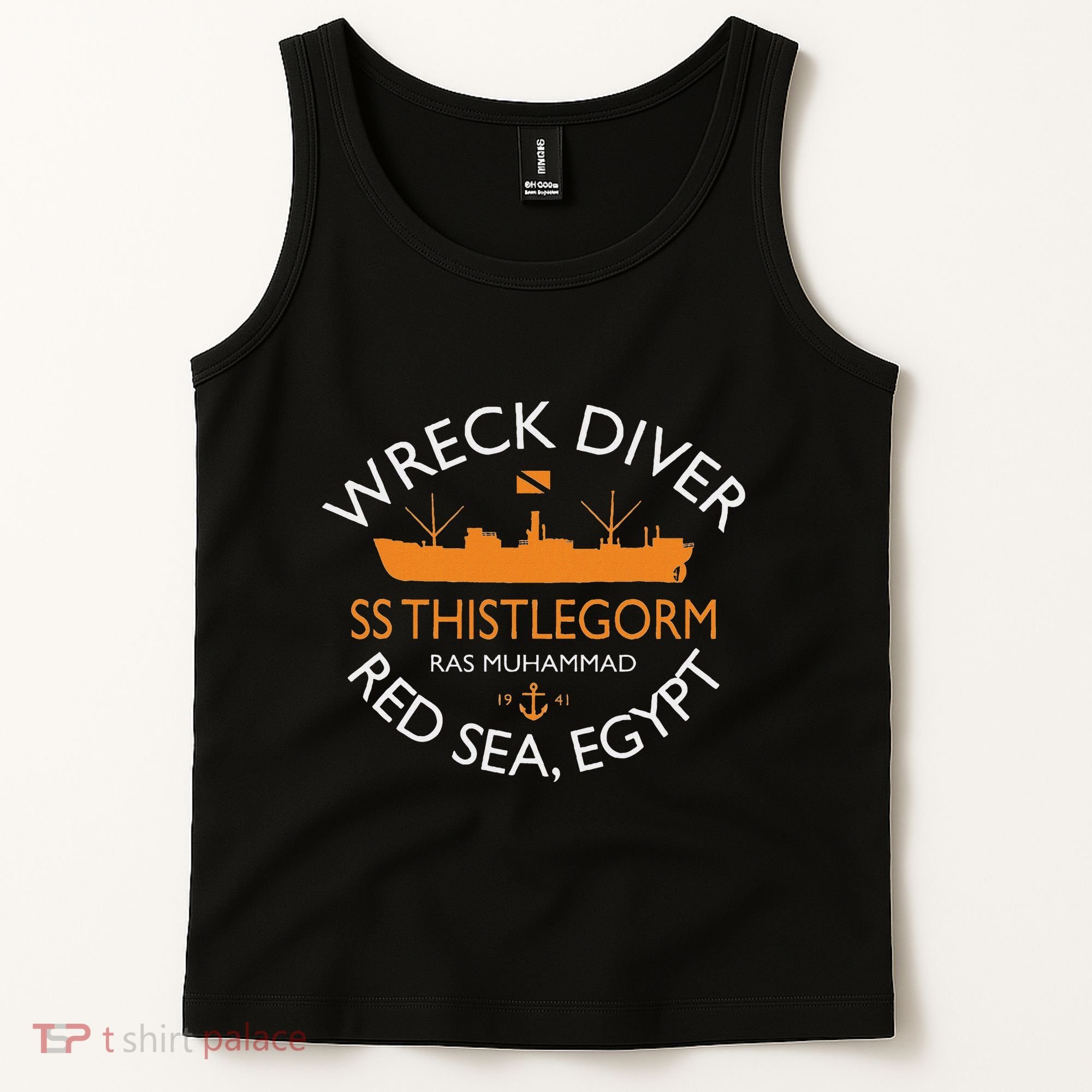 Ss Thistlegorm Wreck Diver Red Sea Egypt Tank Top