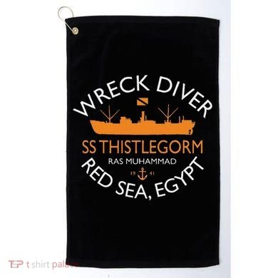 Ss Thistlegorm Wreck Diver Red Sea Egypt Golf Towel