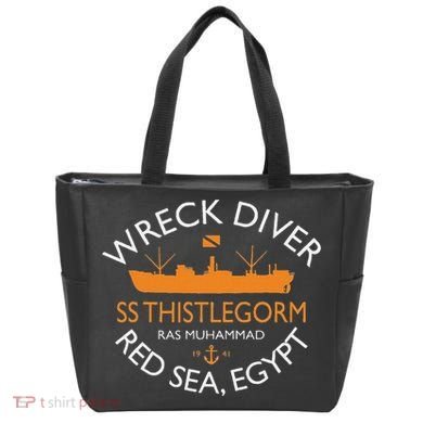 Ss Thistlegorm Wreck Diver Red Sea Egypt Tote Bag