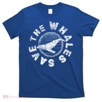 Save The Whales 80s Retro Ocean Conservation Vintage Gift T-Shirt thumb 0