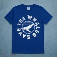 Save The Whales 80s Retro Ocean Conservation Vintage Gift T-Shirt thumb 5