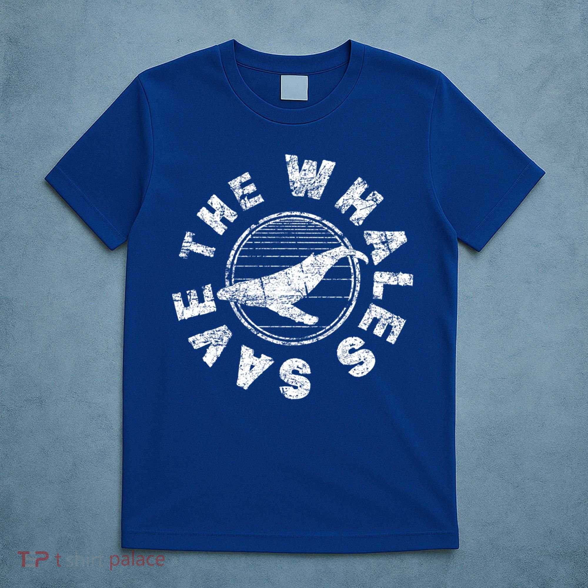 Save The Whales 80s Retro Ocean Conservation Vintage Gift T-Shirt