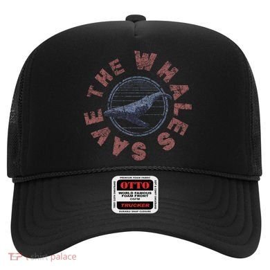 Save The Whales 80s Retro Vintage Gift Hat