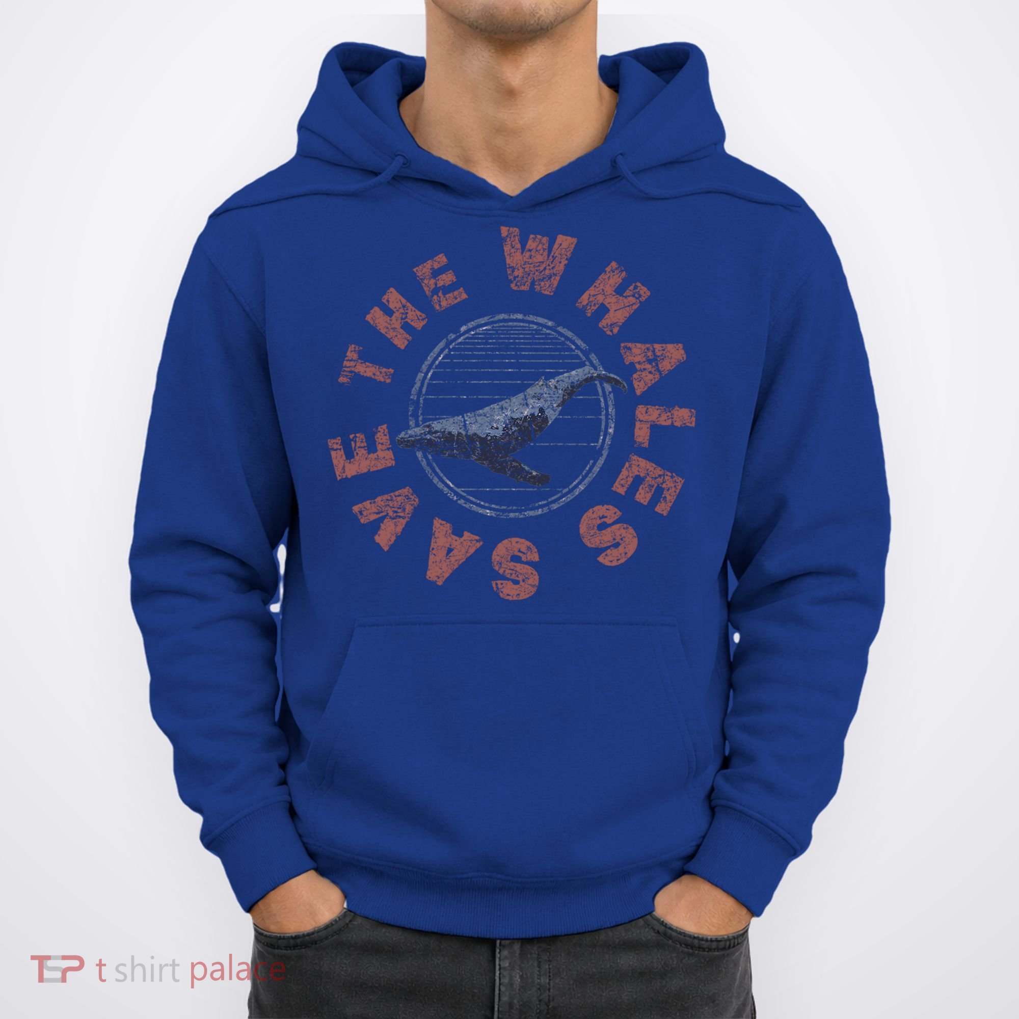 Save The Whales 80s Retro Vintage Gift Hoodie