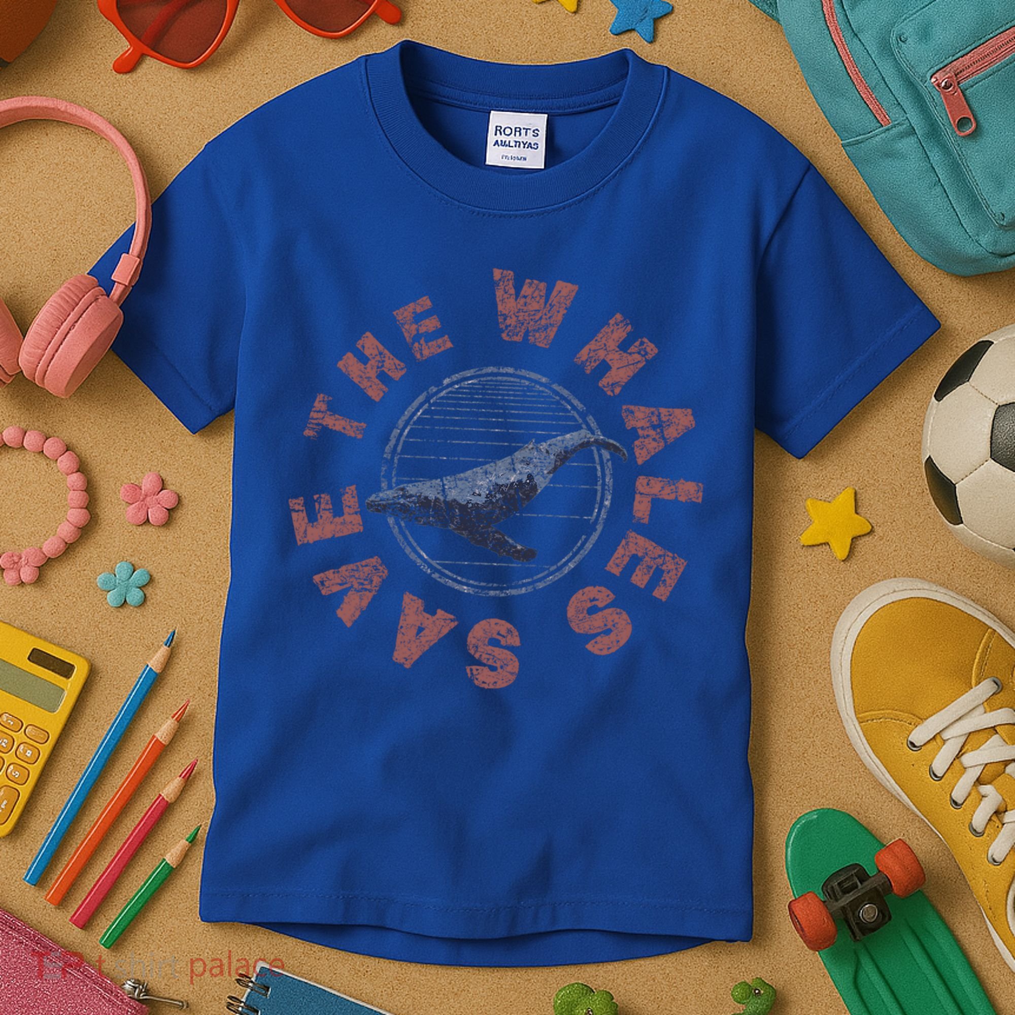 Save The Whales 80s Retro Vintage Gift Kids T-Shirt