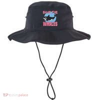 Save The Whales Climate Change Awareness Orca Whale Meaningful Gift Bucket Hat thumb 0