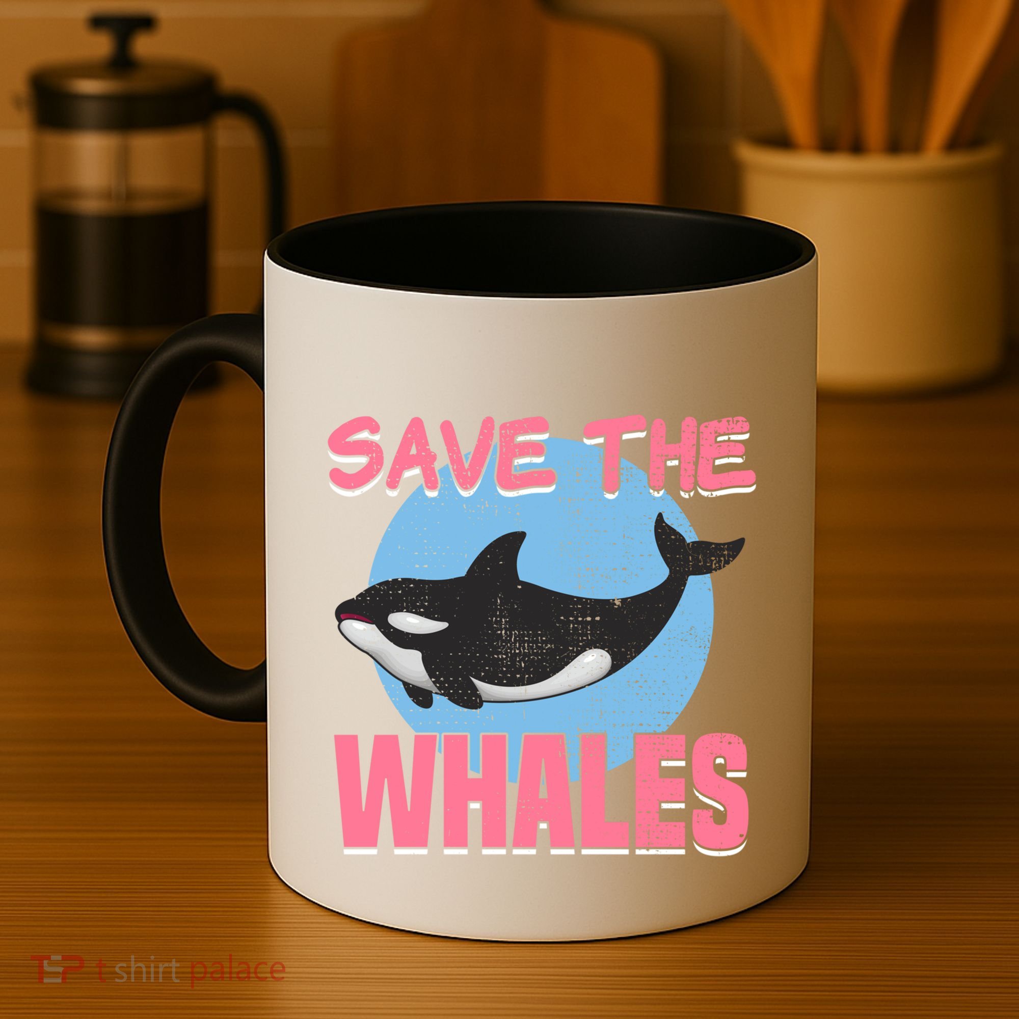 Save The Whales Climate Change Awareness Orca Whale Meaningful Gift Coffee Mug