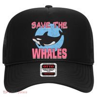Save The Whales Climate Change Awareness Orca Whale Meaningful Gift Hat thumb 0