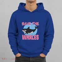 Save The Whales Climate Change Awareness Orca Whale Meaningful Gift Hoodie thumb 0