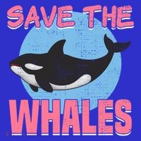 Save The Whales Climate Change Awareness Orca Whale Meaningful Gift Apron thumb 3