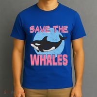 Save The Whales Climate Change Awareness Orca Whale Meaningful Gift T-Shirt thumb 3