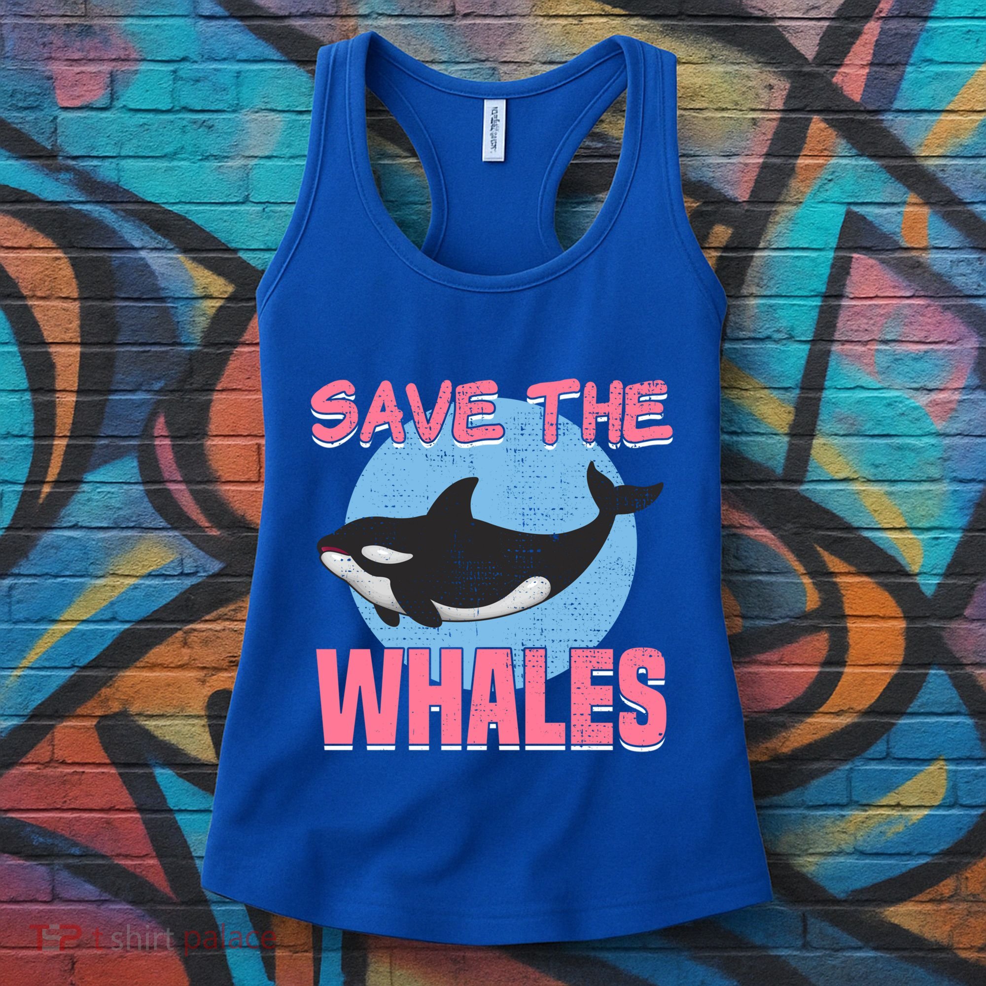 Save The Whales Climate Change Awareness Orca Whale Meaningful Gift Women's Tank Top