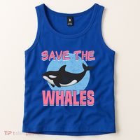 Save The Whales Climate Change Awareness Orca Whale Meaningful Gift Tank Top thumb 2
