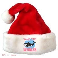 Save The Whales Climate Change Awareness Orca Whale Meaningful Gift Santa Hat thumb 0