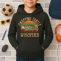Snapping Turtle Whisperer, Snapping Turtle Kids Hoodie thumb 2