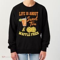 Sweet Tea Waffle Fries Enthusiast Sugar Iced Refresht Gift Women's Sweatshirt thumb 0
