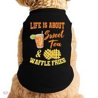 Sweet Tea Waffle Fries Enthusiast Sugar Iced Refresht Gift Doggie Tank thumb 0