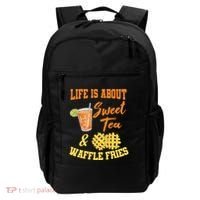 Sweet Tea Waffle Fries Enthusiast Sugar Iced Refresht Gift Backpack thumb 0