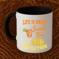 Sweet Tea Waffle Fries Enthusiast Sugar Iced Refresht Gift Coffee Mug thumb 2