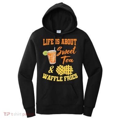 Sweet Tea Waffle Fries Enthusiast Sugar Iced Refresht Gift Women's Hoodie