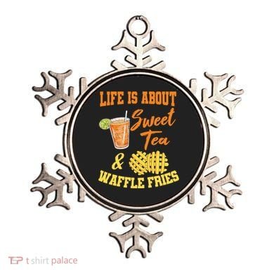 Sweet Tea Waffle Fries Enthusiast Sugar Iced Refresht Gift Ornament