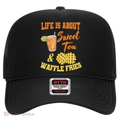 Sweet Tea Waffle Fries Enthusiast Sugar Iced Refresht Gift Hat