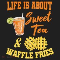 Sweet Tea Waffle Fries Enthusiast Sugar Iced Refresht Gift Hat thumb 2