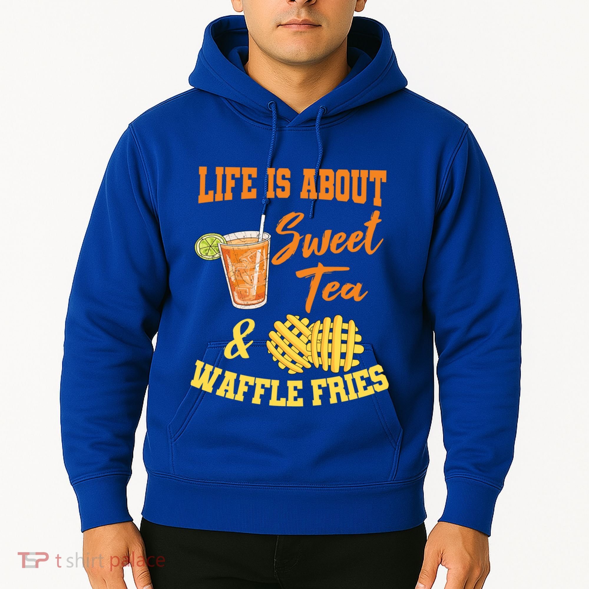 Sweet Tea Waffle Fries Enthusiast Sugar Iced Refresht Gift Hoodie
