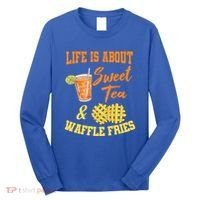 Sweet Tea Waffle Fries Enthusiast Sugar Iced Refresht Gift Long Sleeve Shirt thumb 0