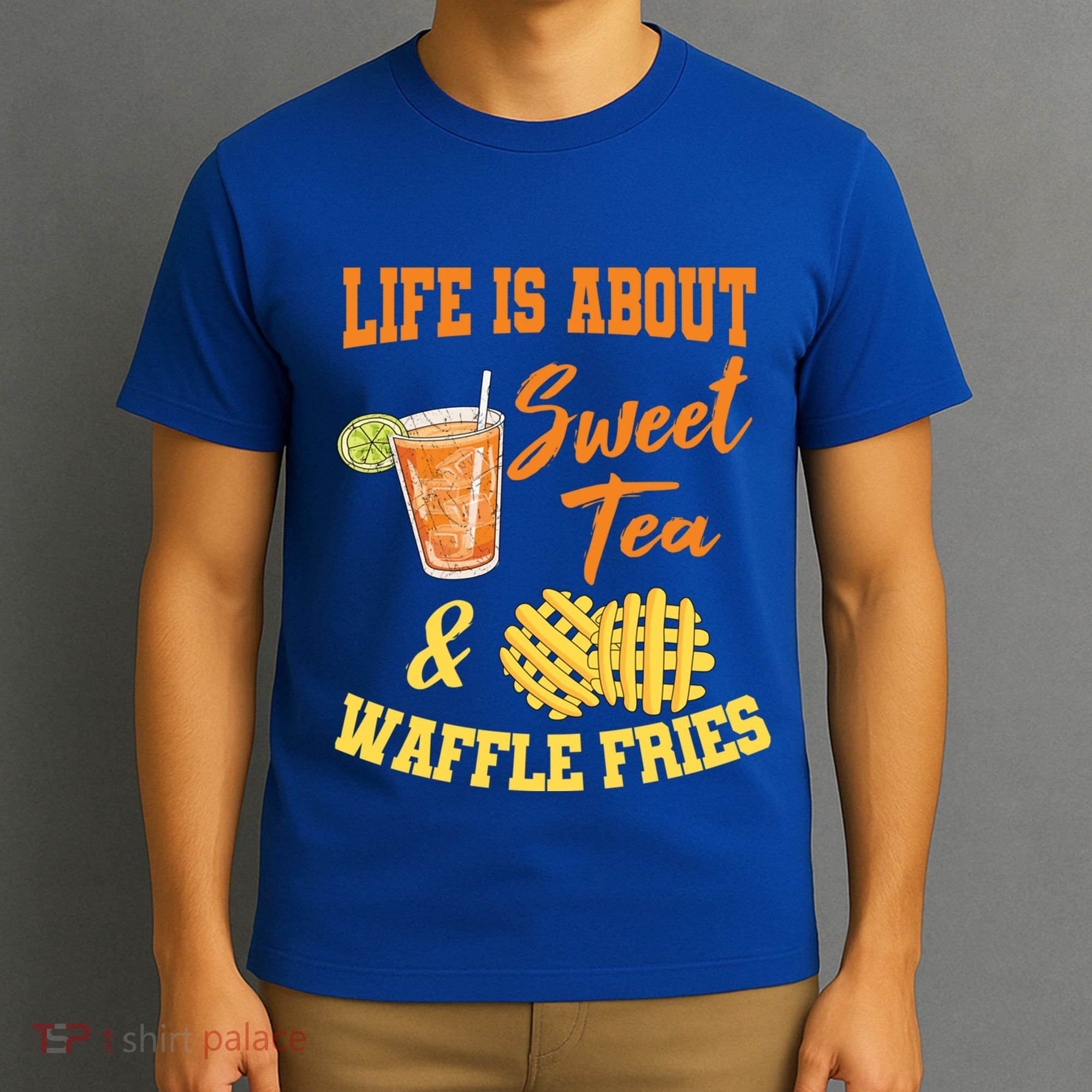 Sweet Tea Waffle Fries Enthusiast Sugar Iced Refresht Gift T-Shirt