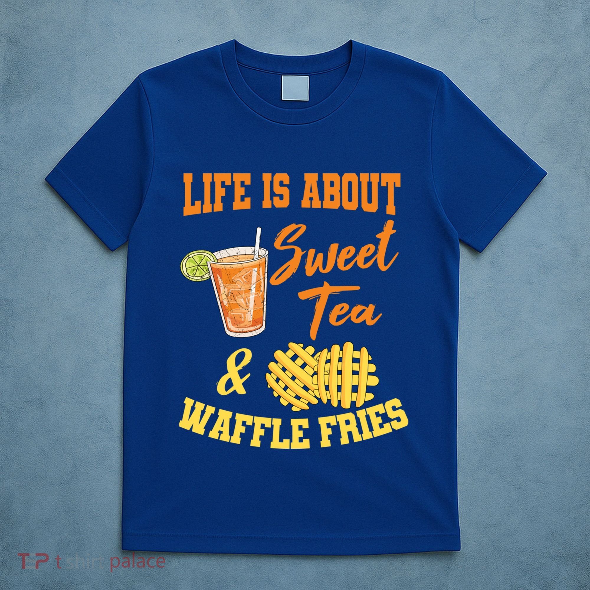 Sweet Tea Waffle Fries Enthusiast Sugar Iced Refresht Gift T-Shirt