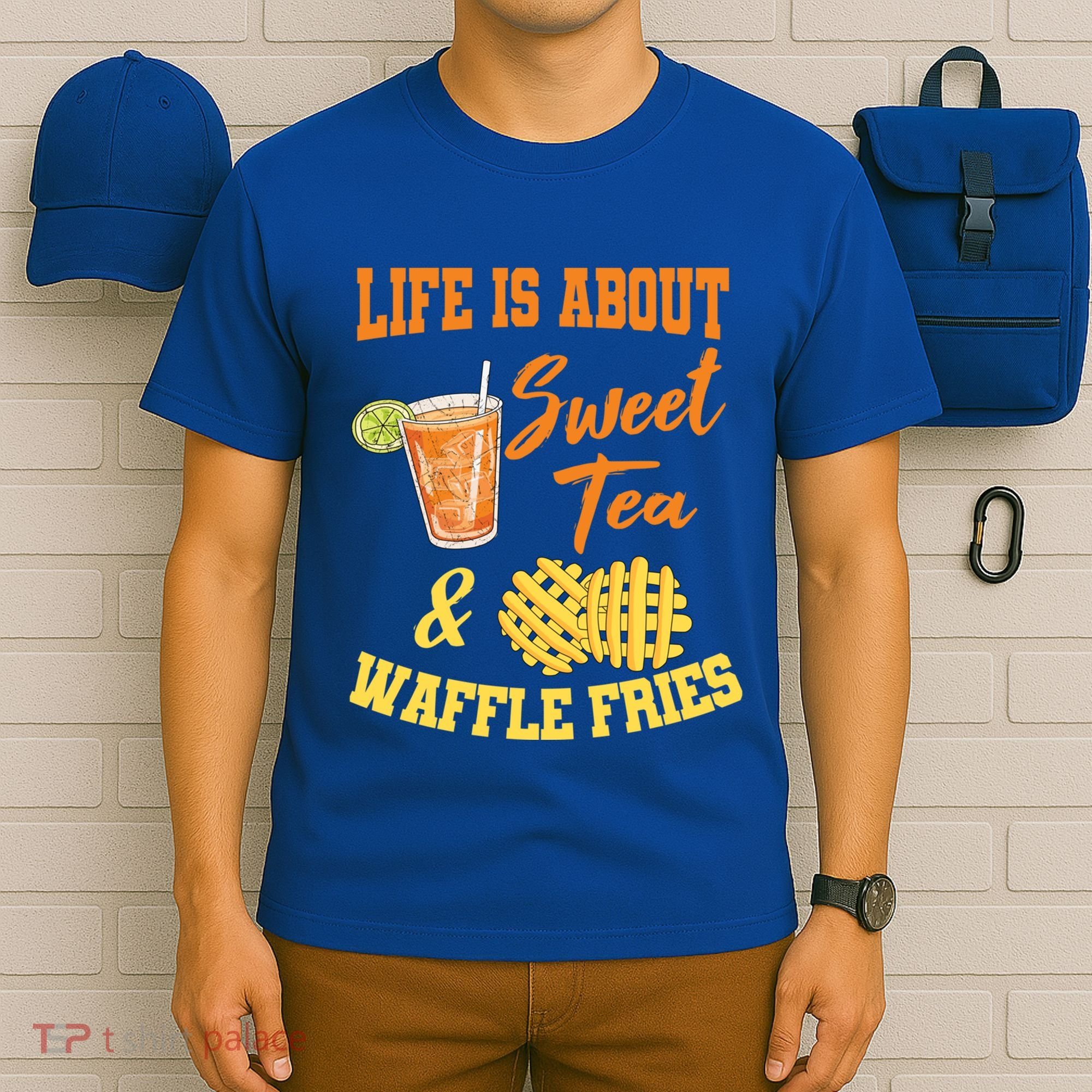 Sweet Tea Waffle Fries Enthusiast Sugar Iced Refresht Gift T-Shirt