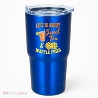 Sweet Tea Waffle Fries Enthusiast Sugar Iced Refresht Gift Tumbler thumb 0