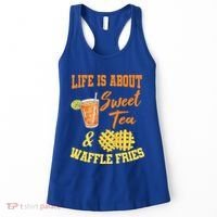 Sweet Tea Waffle Fries Enthusiast Sugar Iced Refresht Gift Women's Tank Top thumb 0