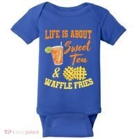 Sweet Tea Waffle Fries Enthusiast Sugar Iced Refresht Gift Baby Bodysuit thumb 0