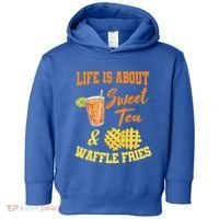 Sweet Tea Waffle Fries Enthusiast Sugar Iced Refresht Gift Toddler Hoodie thumb 0