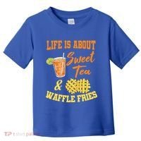 Sweet Tea Waffle Fries Enthusiast Sugar Iced Refresht Gift Toddler T-Shirt thumb 0