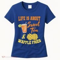 Sweet Tea Waffle Fries Enthusiast Sugar Iced Refresht Gift Women's T-Shirt thumb 0