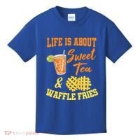 Sweet Tea Waffle Fries Enthusiast Sugar Iced Refresht Gift Kids T-Shirt thumb 0