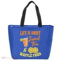 Sweet Tea Waffle Fries Enthusiast Sugar Iced Refresht Gift Tote Bag thumb 0