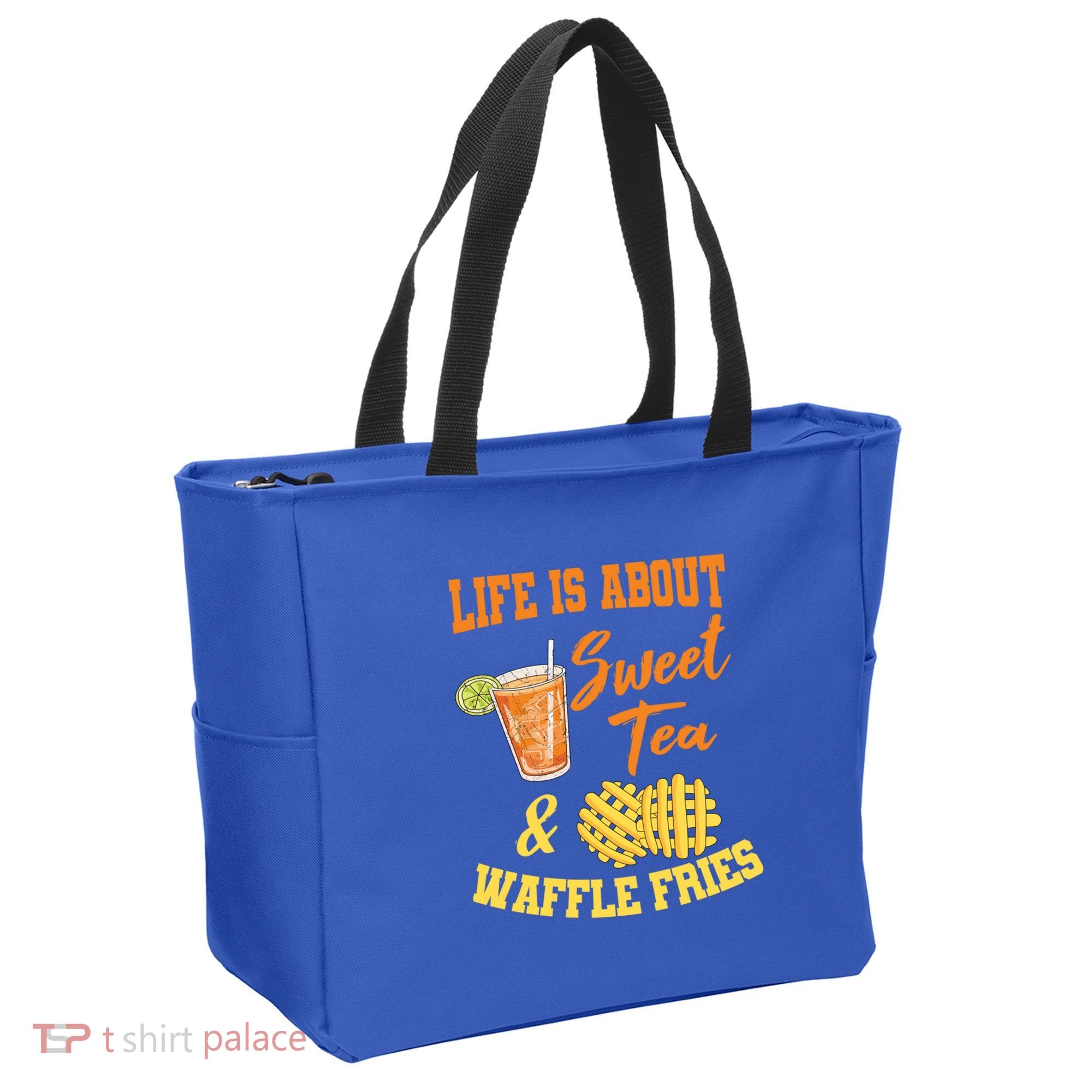Sweet Tea Waffle Fries Enthusiast Sugar Iced Refresht Gift Tote Bag