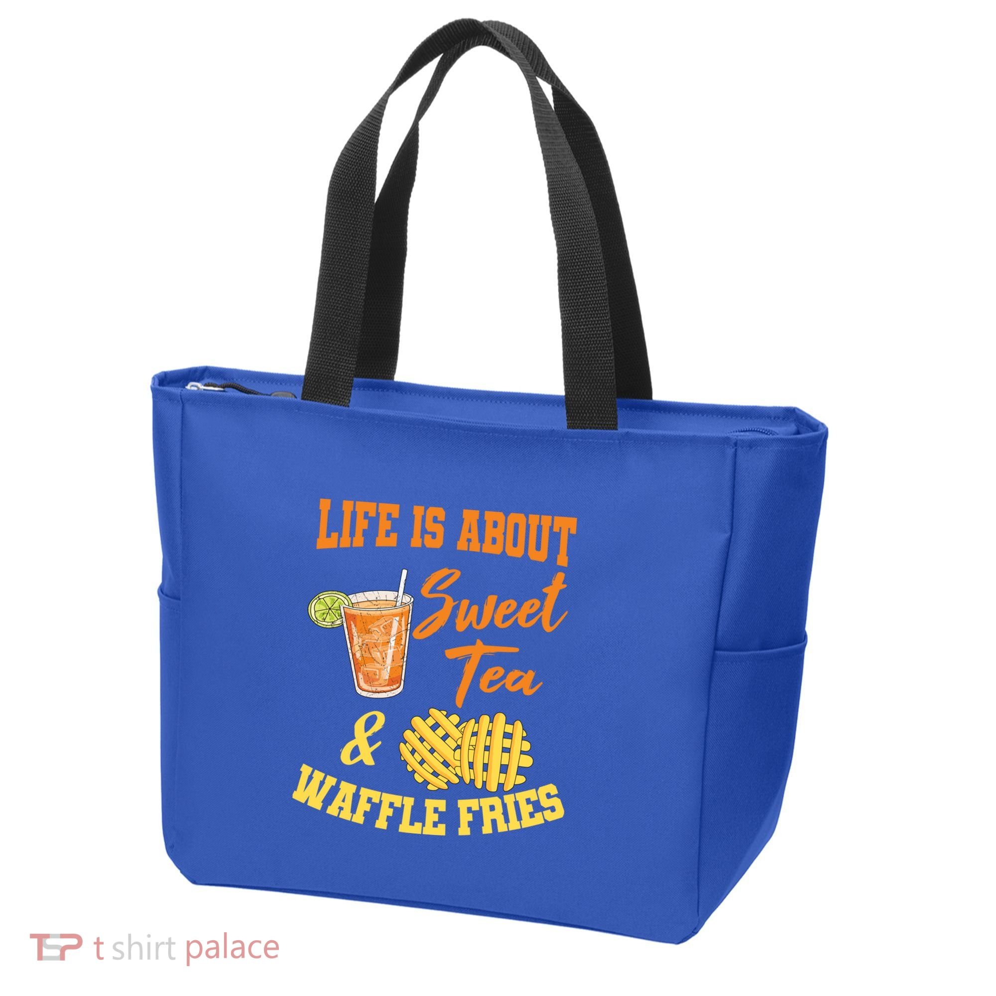 Sweet Tea Waffle Fries Enthusiast Sugar Iced Refresht Gift Tote Bag