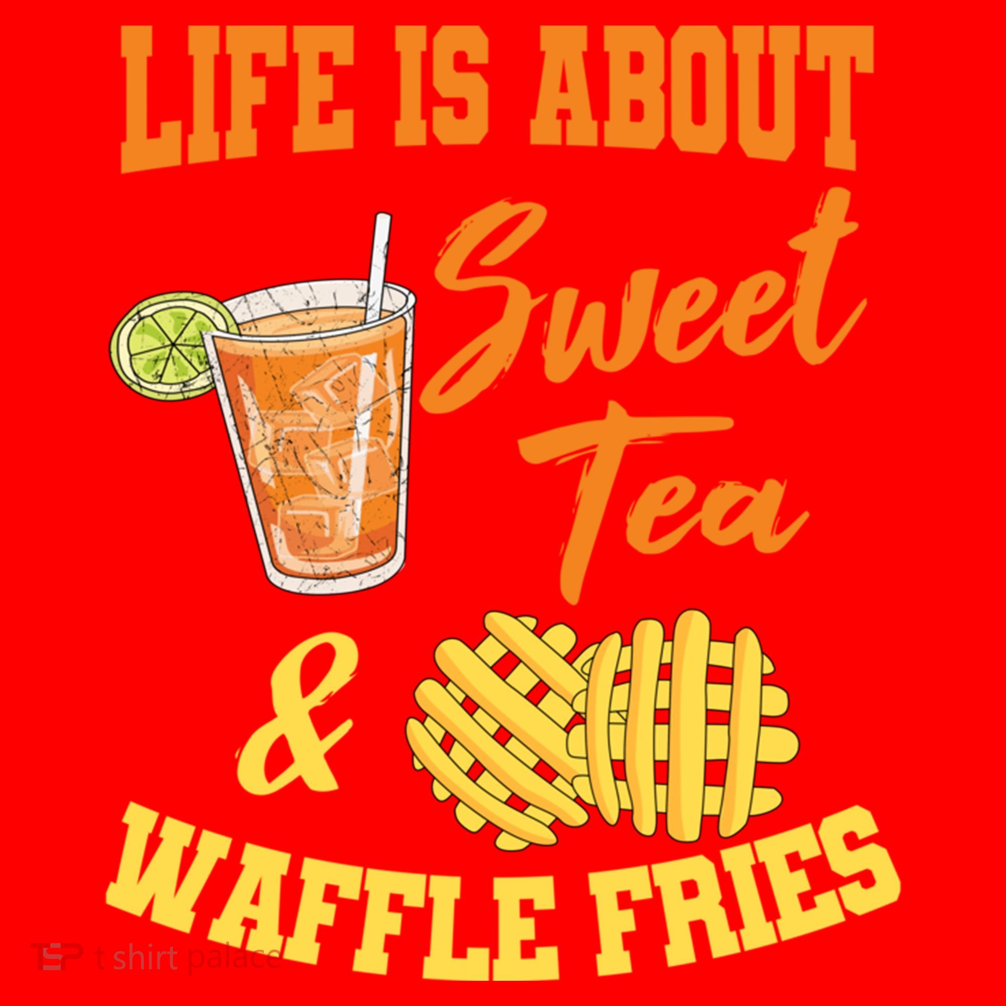 Sweet Tea Waffle Fries Enthusiast Sugar Iced Refresht Gift Santa Hat