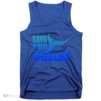Save The Whales Protect The Ocean Activist Environtalist Great Gift Tank Top thumb 0
