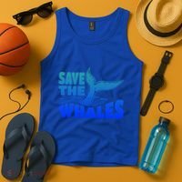 Save The Whales Protect The Ocean Activist Environtalist Great Gift Tank Top thumb 4